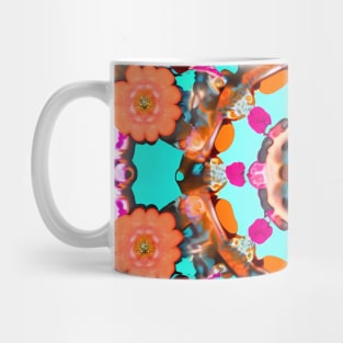 Colorful Flower Power Pattern Mug